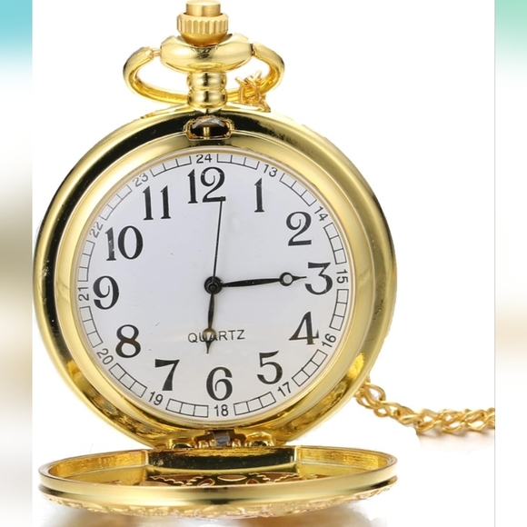 New Steampunk gears quartz pocket watch - Picture 3 of 5